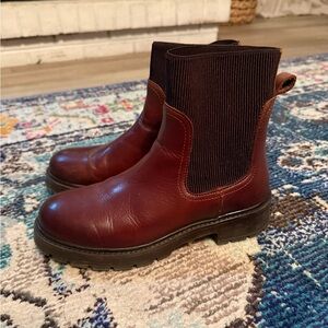 Brown Leather Ankle Boots
